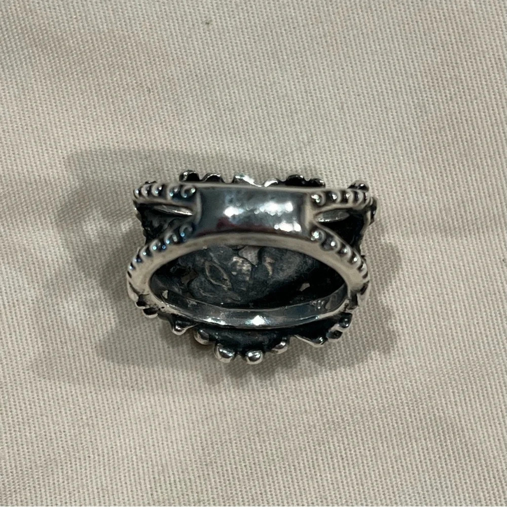 James Avery Retired Flower Mound Dome Ring .925 Sterling Silver Size 5 - Picture 9 of 15